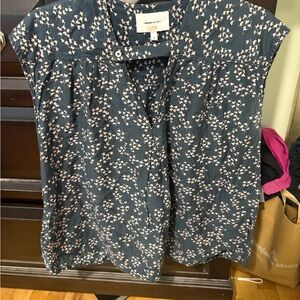 Current/Elliott Navy Blouse size 3